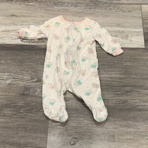 Disney Adorable Cream and Pink Kids One Piece